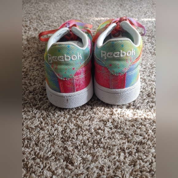 Reebok Club C 85 Rainbow Gay Pride All Types of Love Shoes, Size 8.5 - Picture 5 of 8
